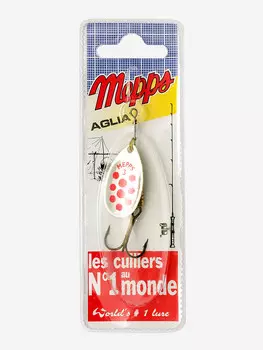 Блесна вращающаяся MEPPS "Aglia PTS Rouges AG" №3 (6.5 г) блистер, Серебряный
