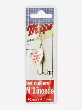 Блесна вращающаяся MEPPS "Aglia PTS Rouges AG" №2 (4,5г) блистер, Серебряный