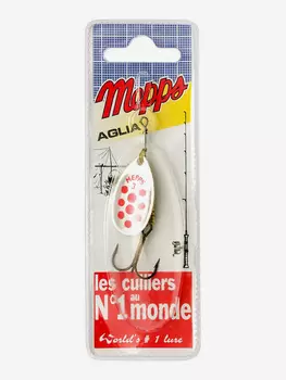 Блесна вращающаяся MEPPS "Aglia PTS Rouges AG" №3 (6,5г) блистер, Серебряный