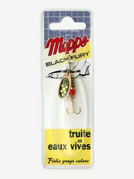 Блесна вращающаяся MEPPS "Black Fury CHART CU" №1 (3.5 г) блистер, Красный