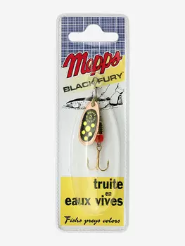 Блесна вращающаяся MEPPS "Black Fury CHART CU" №2 (4.5 г) блистер, Красный