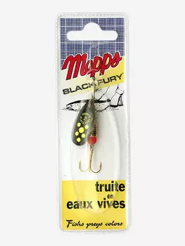 Блесна вращающаяся MEPPS "Black Fury CHART NR" №2 (4.5 г) блистер, Черный
