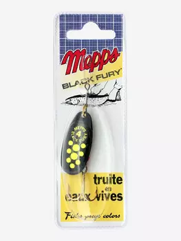 Блесна вращающаяся MEPPS "Black Fury CHART NR" №4 (8 г) блистер, Черный