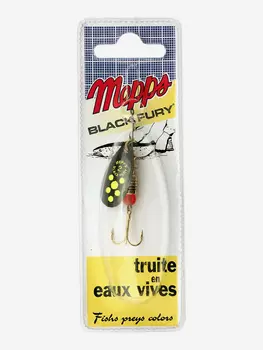 Блесна вращающаяся MEPPS "Black Fury CHART NR" №2 (4,5г) блистер, Черный