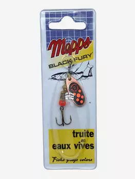 Блесна вращающаяся MEPPS "Black Fury ORANGE CU" №2 (4.5 г) блистер, Красный
