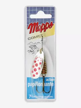 Блесна вращающаяся MEPPS "Comet PTS Rouges AG" №4 (8 г) блистер, Серебряный