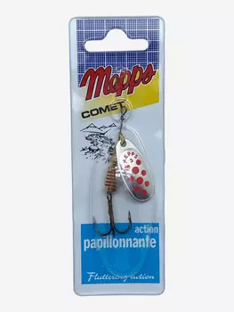 Блесна вращающаяся MEPPS "Comet PTS Rouges AG" №3 (6,5г) блистер, Серебряный