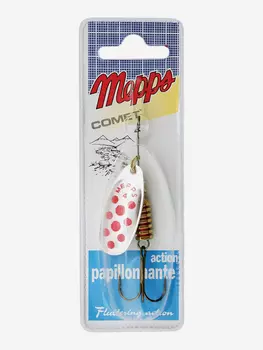 Блесна вращающаяся MEPPS "Comet PTS Rouges AG" №4 (8г) блистер, Серебряный