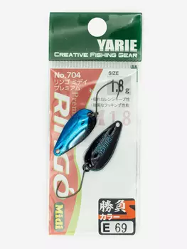 Блесна YARIE №704 RINGO MIDI 1.8гр цвет E69, Мультицвет