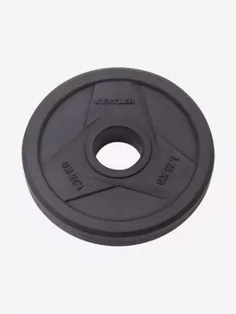 Диск чугунный обрезиненный KETTLER, 1.25 кг, Черный