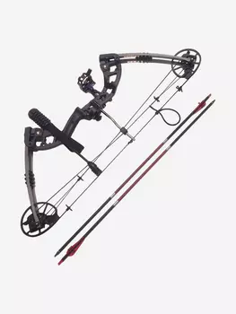 Блочный лук Tornado (M125) RH (Черный. Комплект обвеса + 2 карбоновые стрелы), Черный