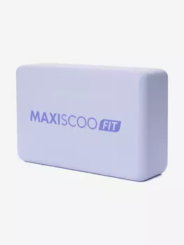 Блок для Йоги и Фитнеса MAXISCOO FIT, Фиолетовый, Фиолетовый