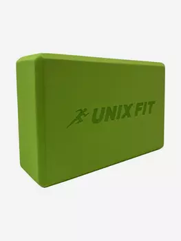 Блок для йоги и фитнеса UNIX Fit 200g зеленый, 23 х 15 х 7 см. - 1 шт., Зеленый