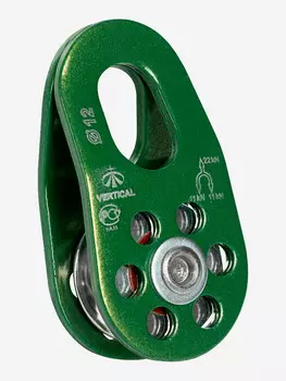 Блок - ролик дюралевый VERTICAL, Зеленый