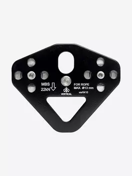 Блок - ролик «Тандем» (дюралевый) с подшипником VERTICAL, Черный