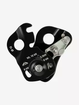 Блок ролик - зажим ELEPHANTI, Черный