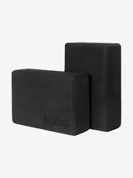 Блоки для йоги и фитнеса Kama, 2 шт., Черный