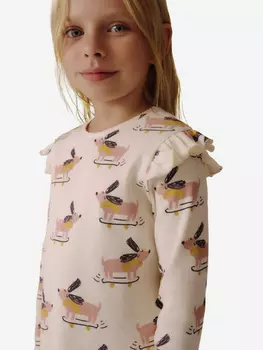 Блузка рубашка нарядная с длинным рукавом Artie, Белый