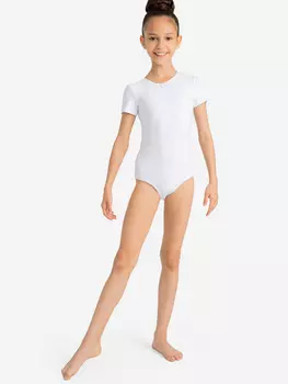 Боди гимнастическое PlayToday, Белый