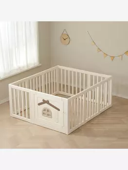 Большой детский игровой манеж UNIX Kids Classic Tree House 150 x 130 Camel, Бежевый