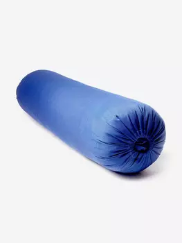 Болстер для йоги Айенгара синий 75см шерстяной с хлопковым чехлом Рамайога, Синий