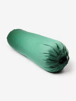 Болстер для йоги Айенгара зеленый 75см шерстяной с хлопковым чехлом Рамайога, Зеленый