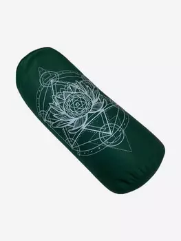 Болстер для йоги из гречихи Чакра Анахата зеленая Рамайога, Зеленый