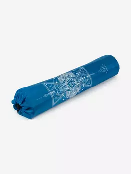 Болстер для йоги из гречихи Чакра Вишутха голубая BODHI, Голубой