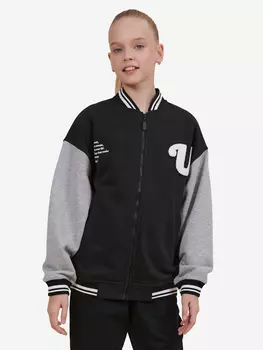 Бомбер для девочек Pelican, Черный