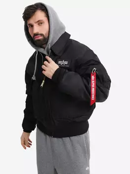 Бомбер утепленный мужской CWU 45/P Alpha Industries, Черный