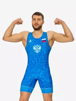 Борцовское трико, Синий