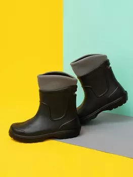 Ботинки мужские из ЭВА, утепленные, Черный