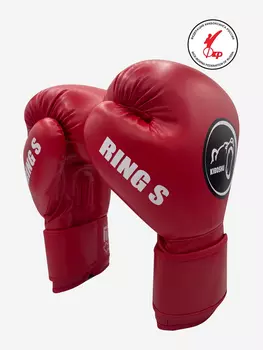 Боксерские перчатки Kiboshu RING S одобрены ФКР, Красный