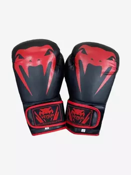 Боксерские перчатки Venum Impact - Черный/Красный, Черный