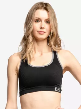 Бра женский EA7 Sport Bra, Черный