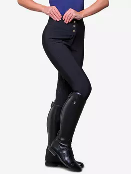 Бриджи для верховой езды BARKHAN SHEIKH HORSE BRAND, Черный