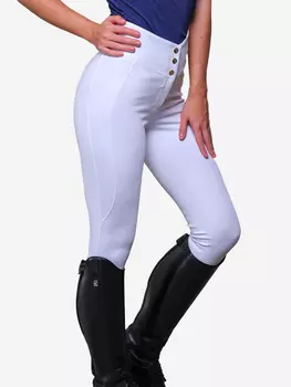 Бриджи для верховой езды BARKHAN SHEIKH HORSE BRAND, Белый