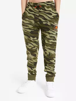 Брюки для мальчиков Converse Knee Patch Camo, Зеленый