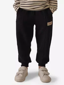 Брюки джоггеры из футера без начеса Artie, Черный