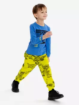 Брюки джоггеры с принтом для мальчика Button Blue, Зеленый