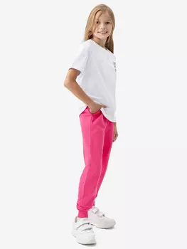 Брюки-джоггеры трикотажные для девочки Button Blue, Розовый