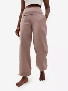 Брюки-гаремы широкие с карманами ANGAMI, Коричневый