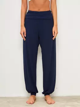 Брюки-гаремы широкие темно-синие ANGAMI, Синий