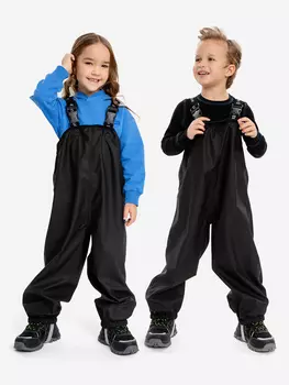 Брюки непромокаемые демисезонные детские Button Blue, Черный