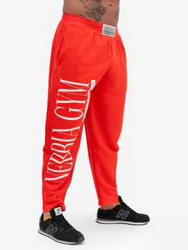 Брюки спортивные мужские NEBBIA Beast Mode On iconic sweatpants 186, Красный