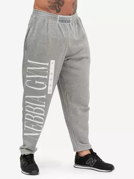 Брюки спортивные мужские NEBBIA Beast Mode On iconic sweatpants 186, Серый