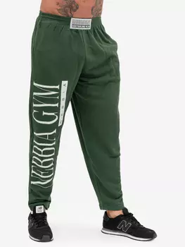 Брюки спортивные мужские NEBBIA Beast Mode On iconic sweatpants 186, Зеленый
