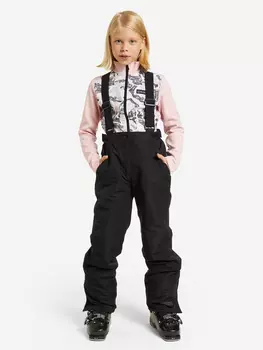 Брюки утепленные для девочек Glissade, Черный