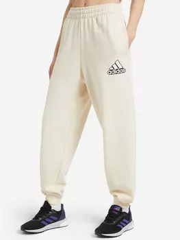 Брюки женские adidas Essentials Logo, Бежевый, размер 46-48