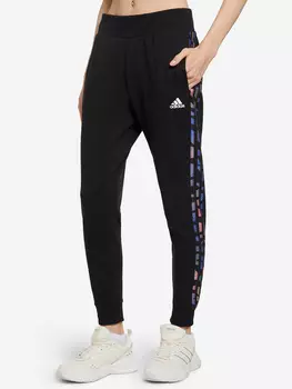 Брюки женские adidas Tiger Print, Черный, размер 52-54